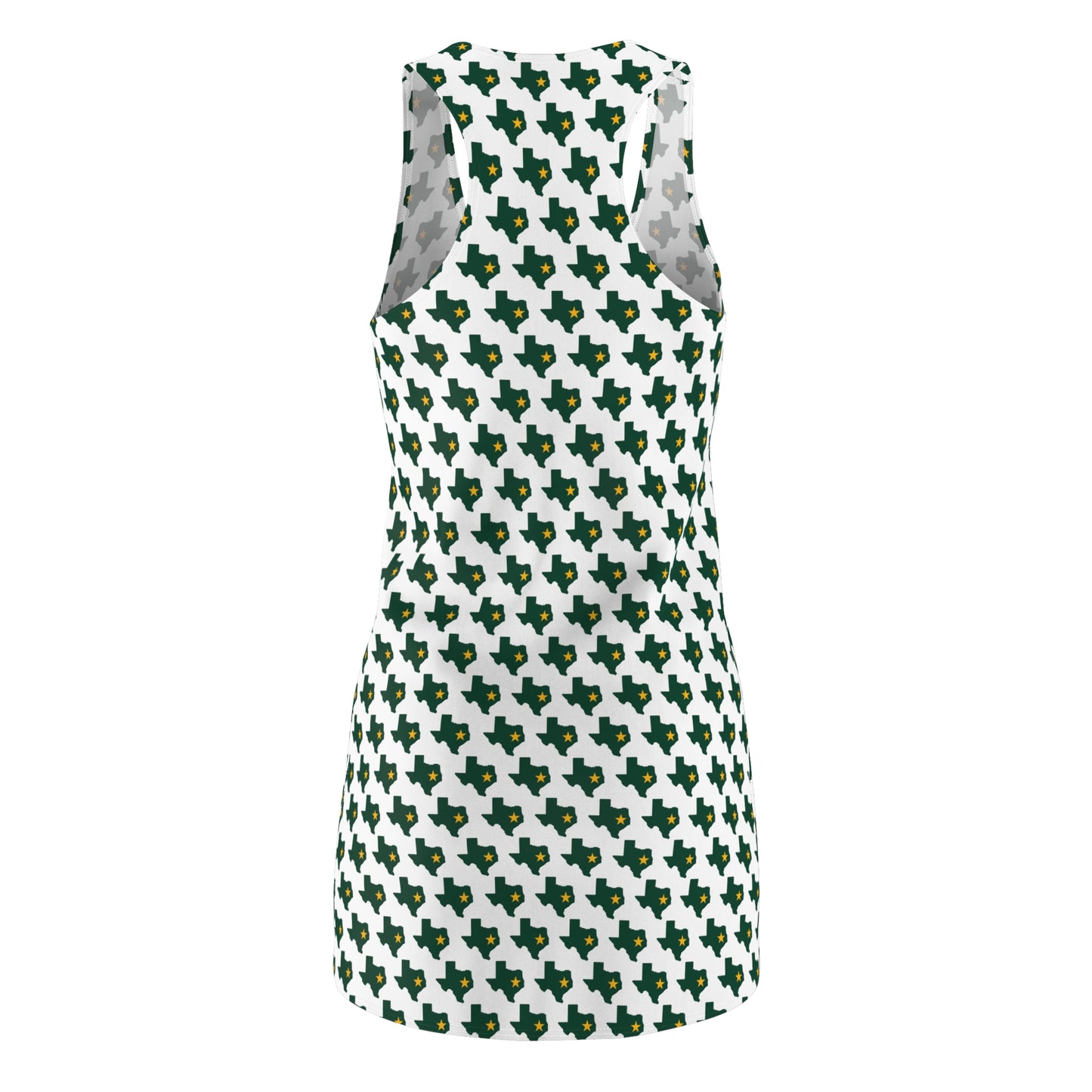 TX White Print Racerback Dress