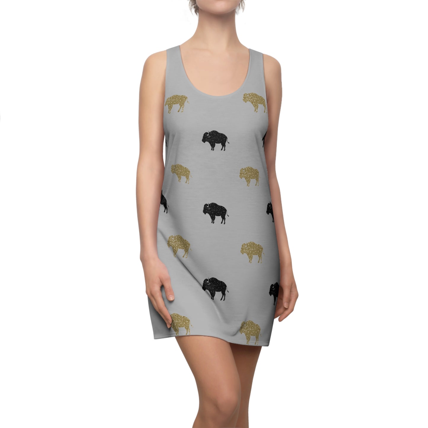 Glitter Buffalo Racerback Dress