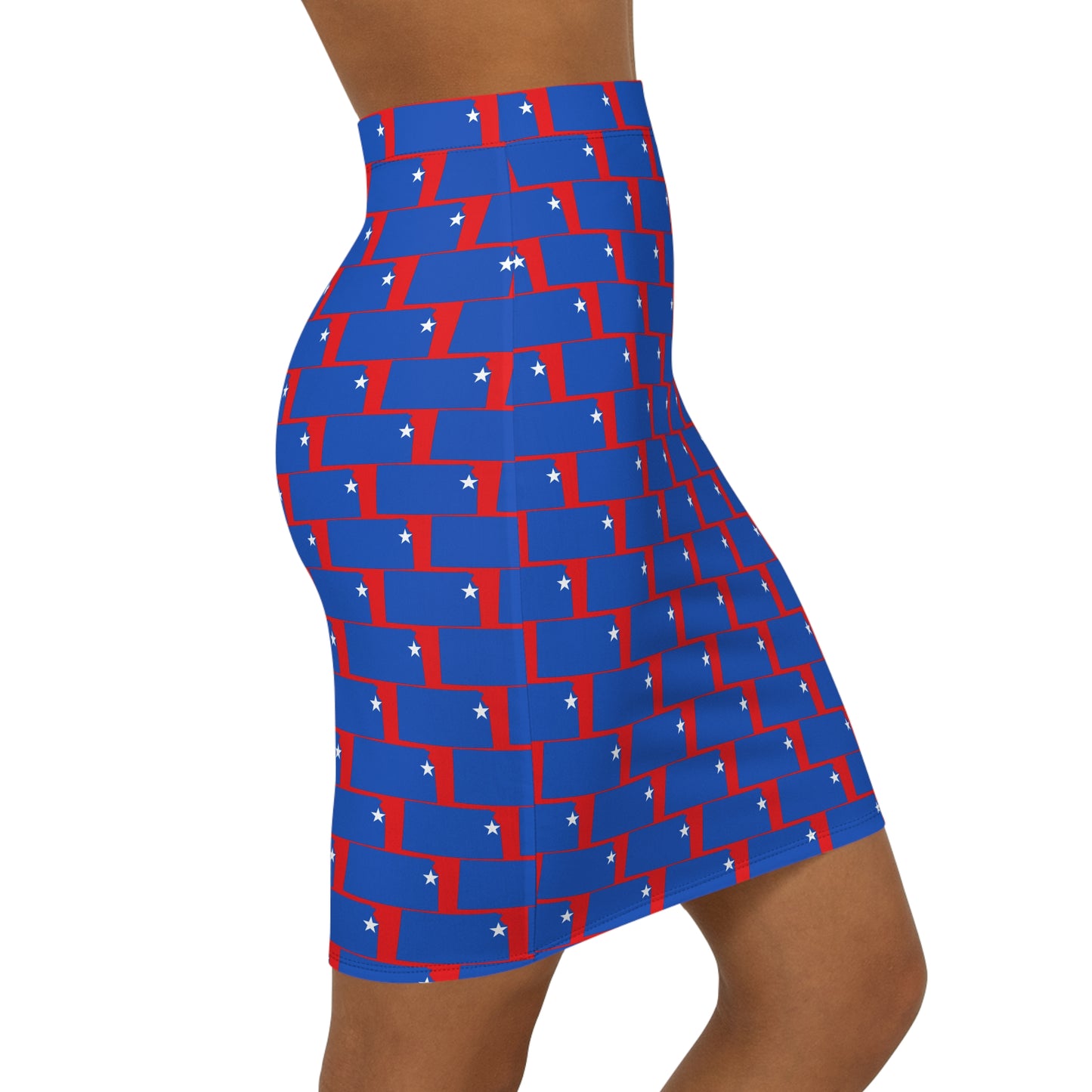 Lawrence Red Print, Women's Vibrant Pencil Skirt, Colorful Skirt, Stylish Office Wear, Trendy Skirt for Parties, Casual Outfits