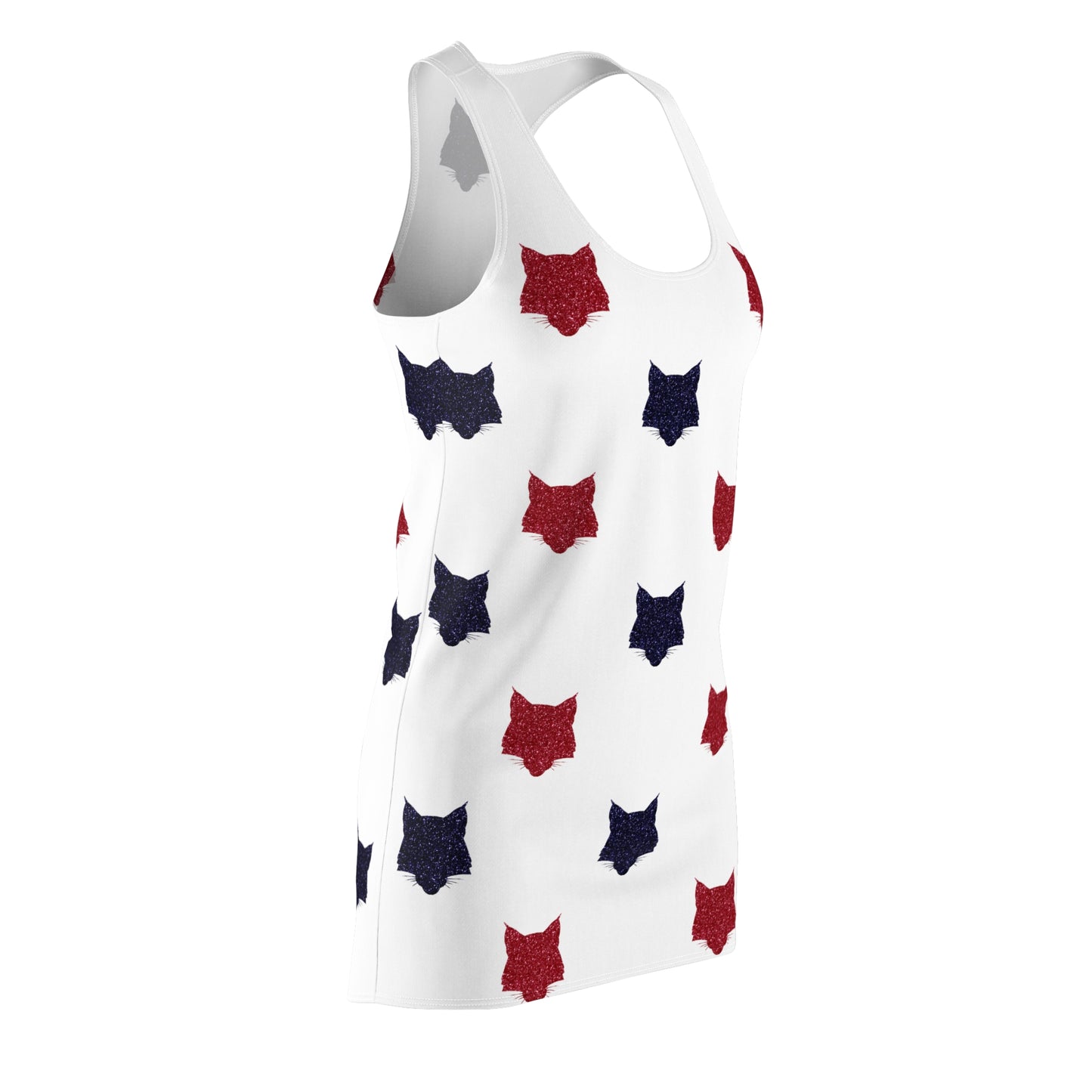 Glitter Wildcat Print Racerback Dress