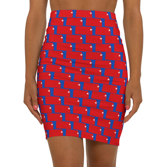 Lawrence Blue Print, Vibrant Women's Pencil Skirt, Ideal for Party Wear, Casual Outings, Office Attire, Holiday Celebrations, Fashion Statement