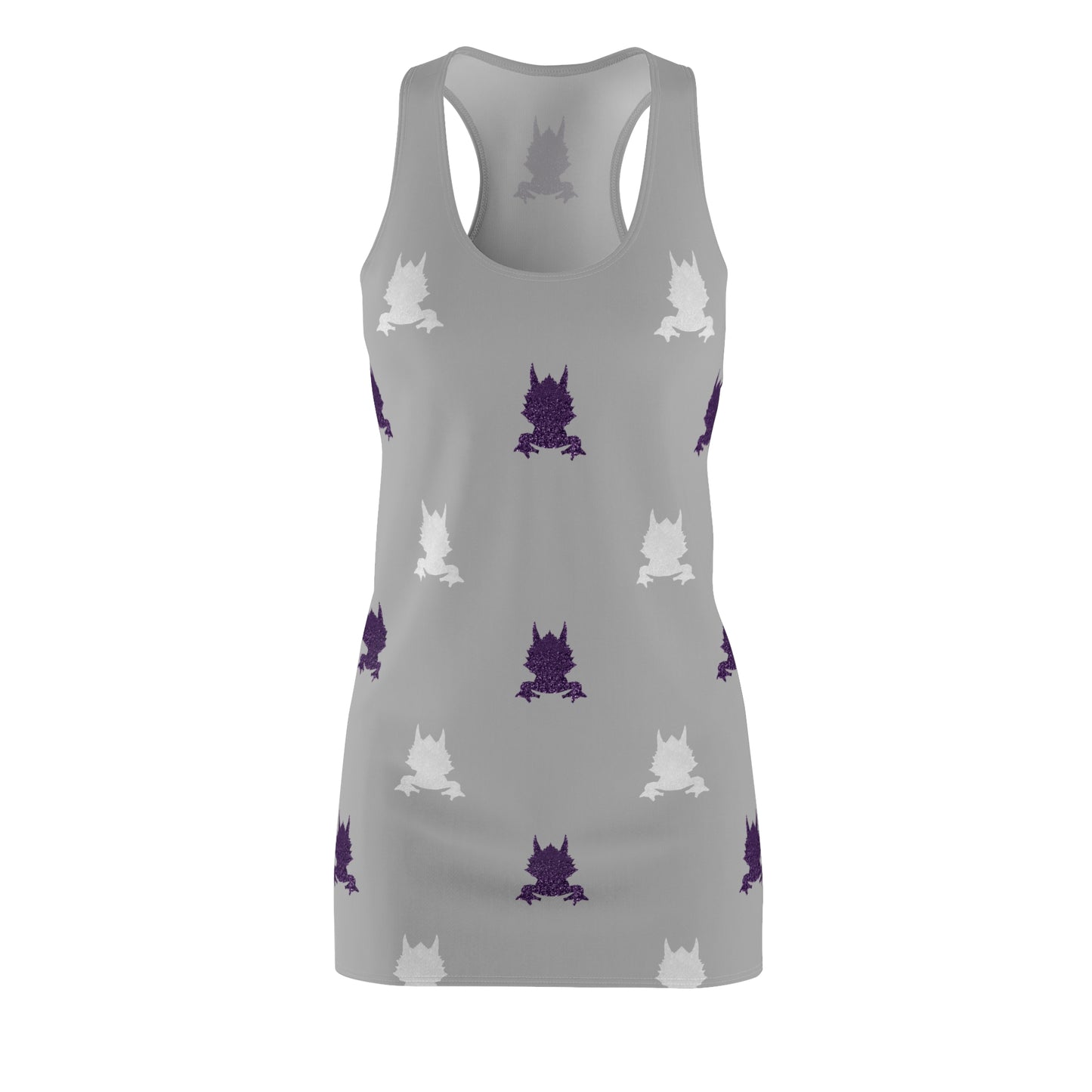 Glitter Horned Frog Print Racerback Dress