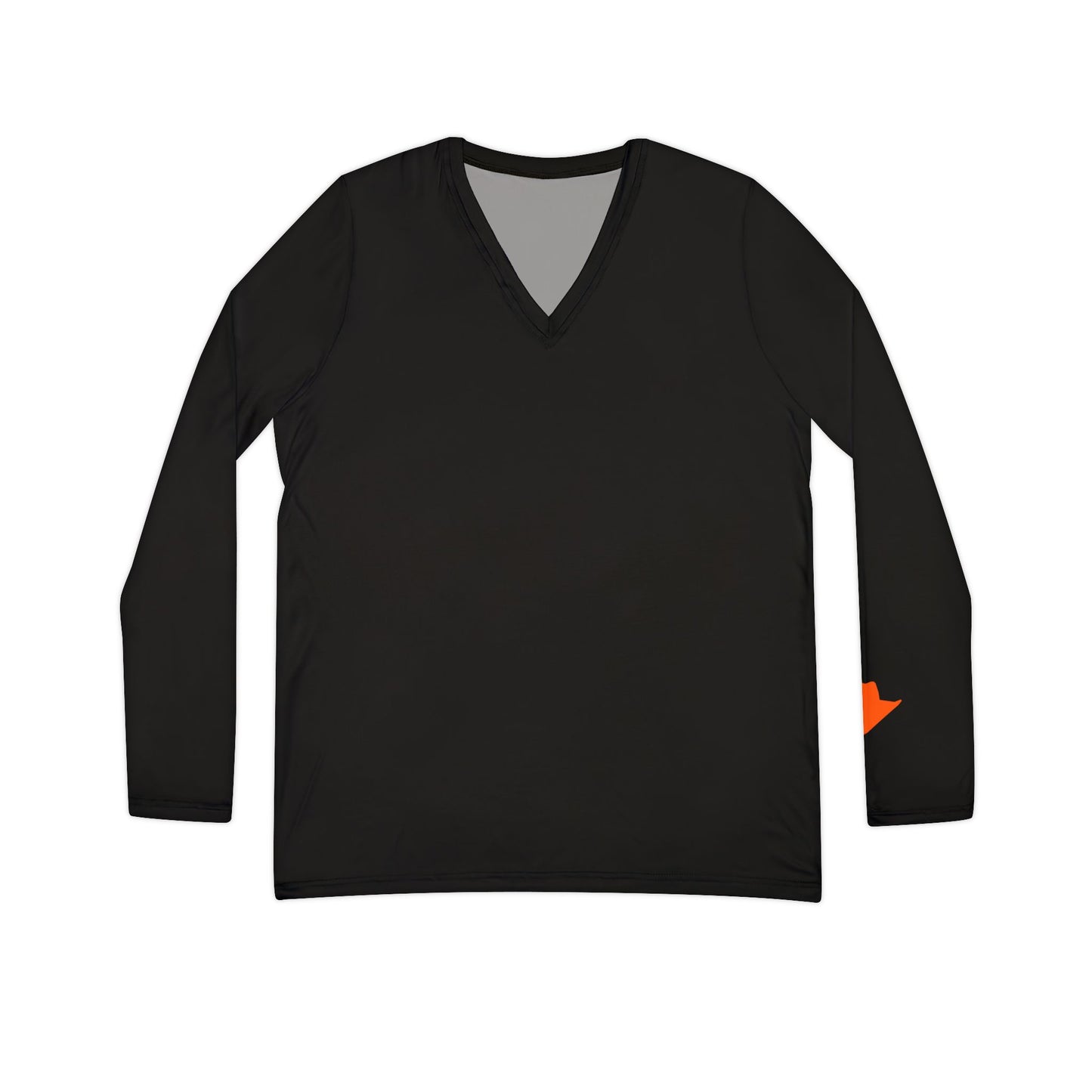 Cowgirl Women's Long Sleeve V-Neck Shirt, Black