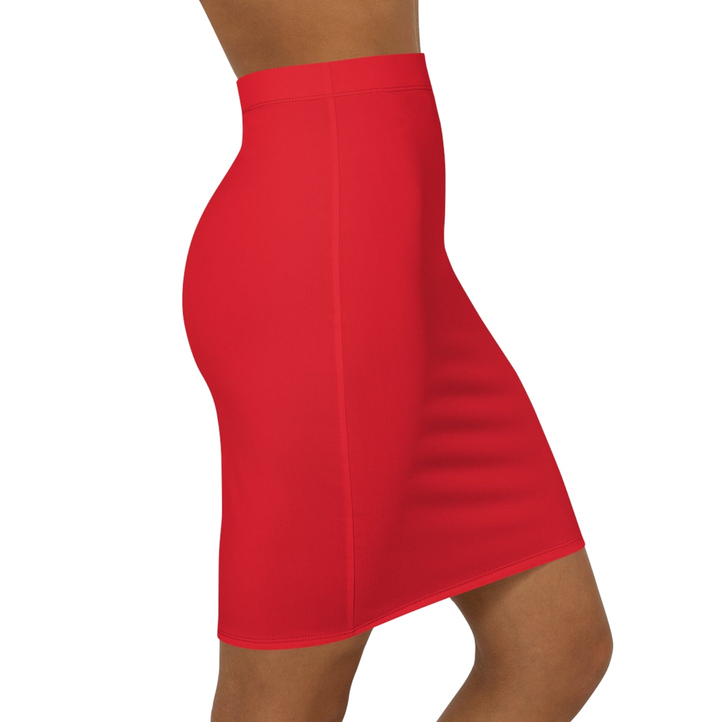 Cincinnati Red Women's Mid-Waist Pencil Skirt