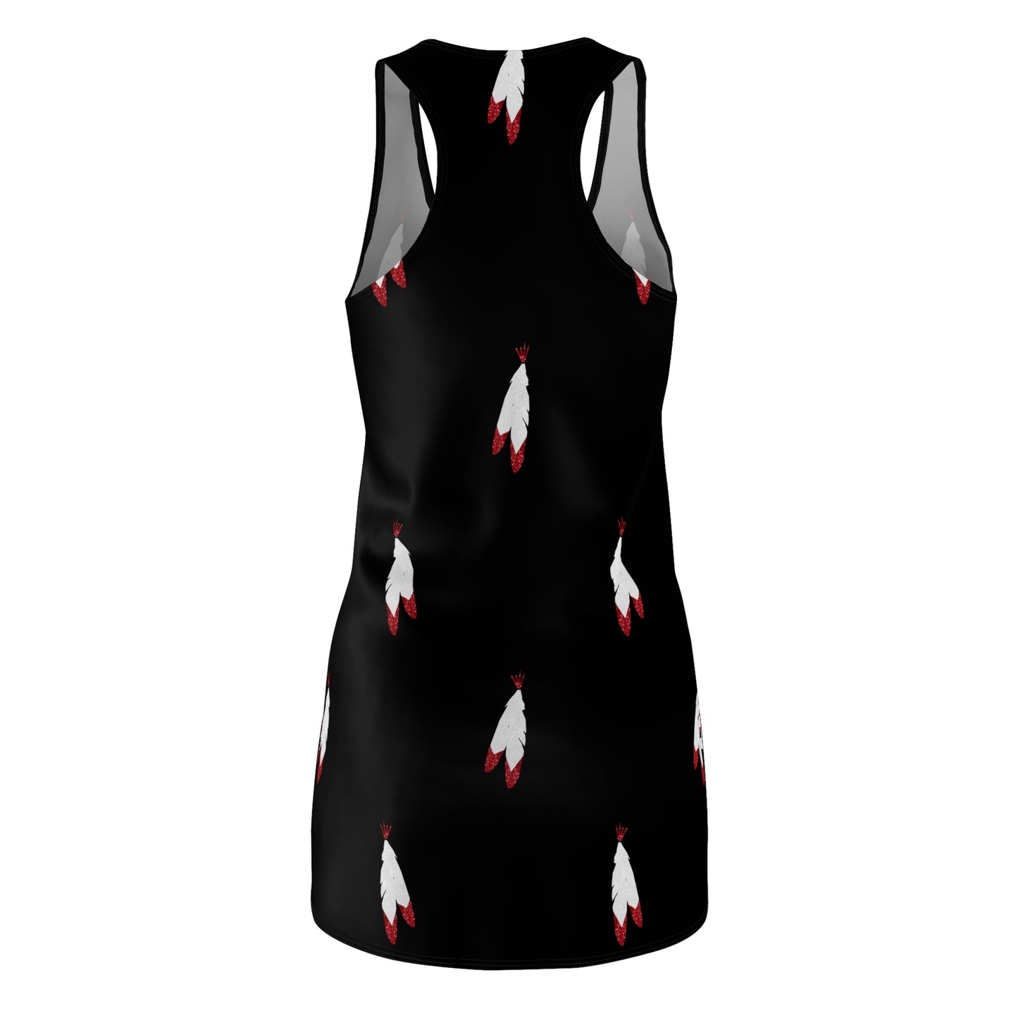 Glitter Feathers Racerback Dress
