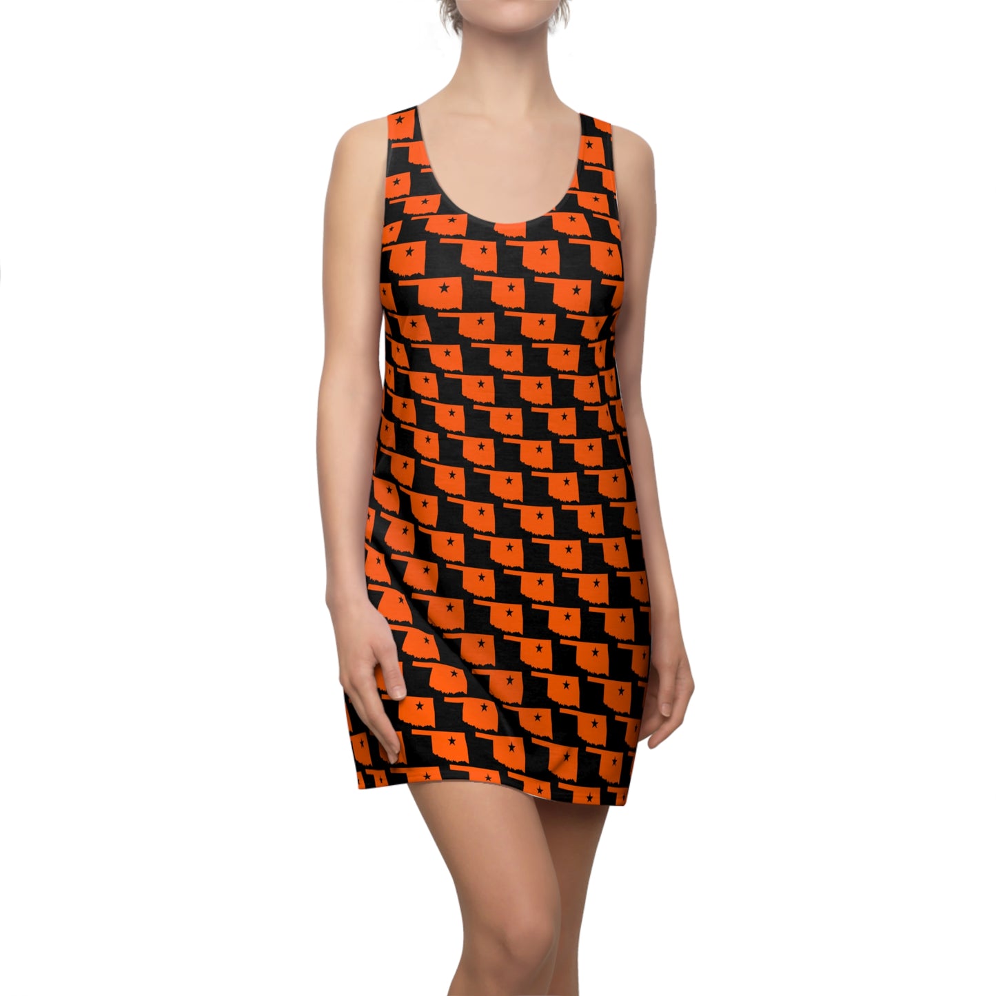 OK Black Print Racerback Dress