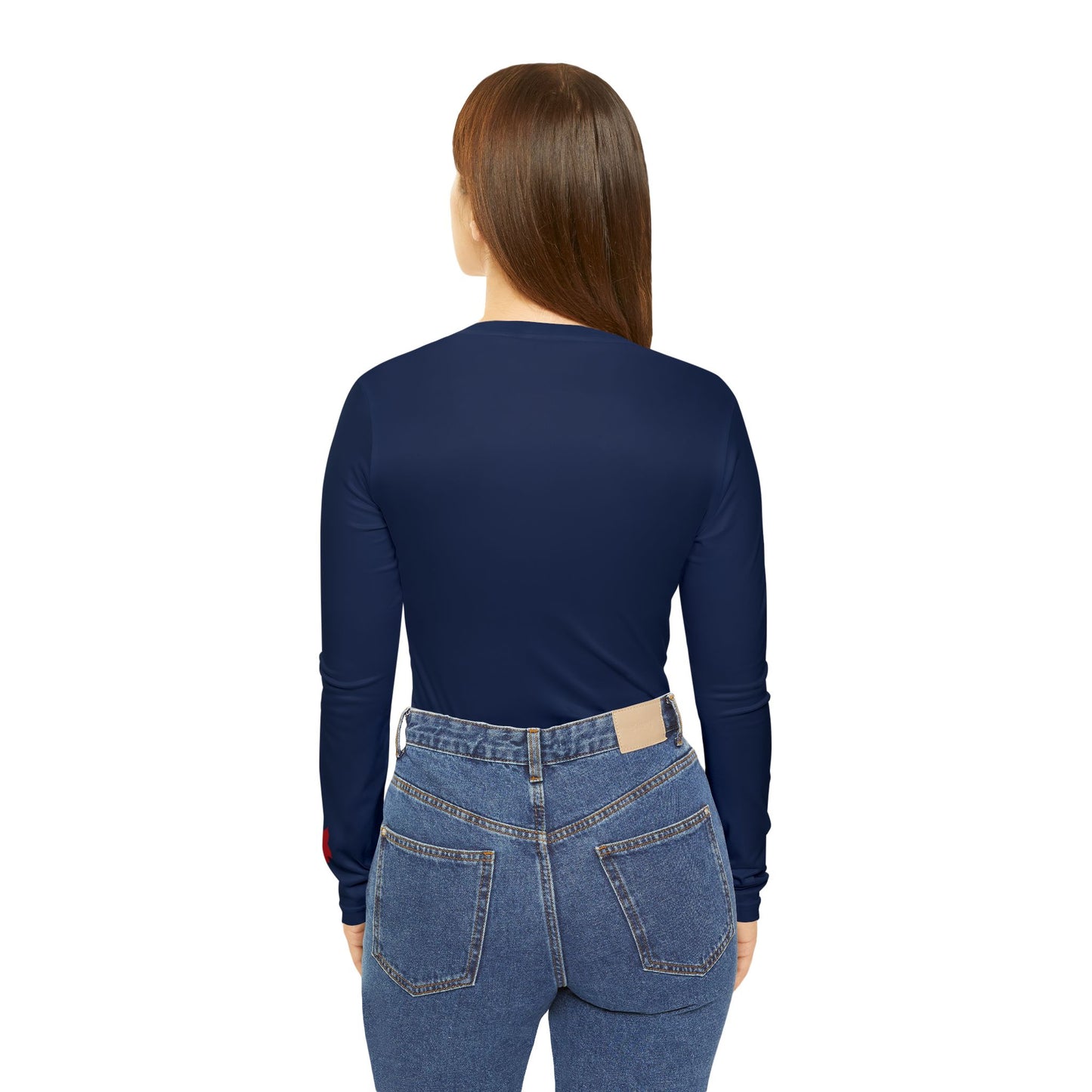 Wildcat Women's Long Sleeve V-Neck Shirt, Blue