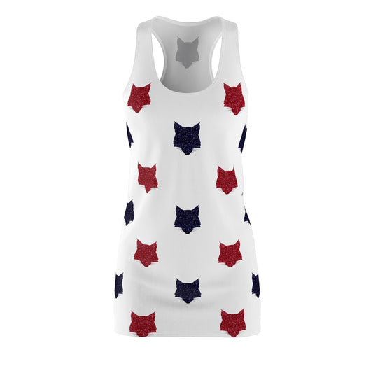 Glitter Wildcat Print Racerback Dress