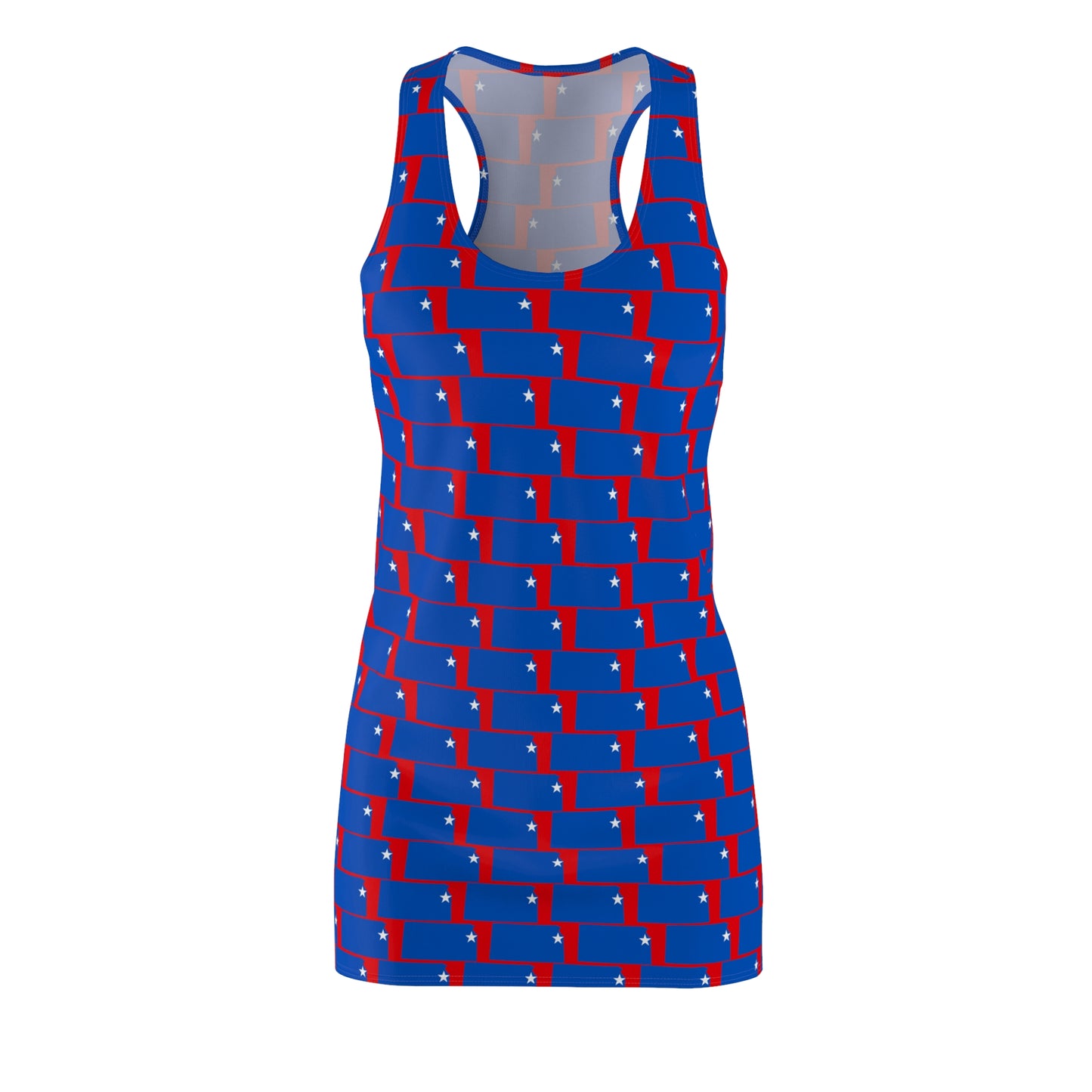 KS Red Print Racerback Dress