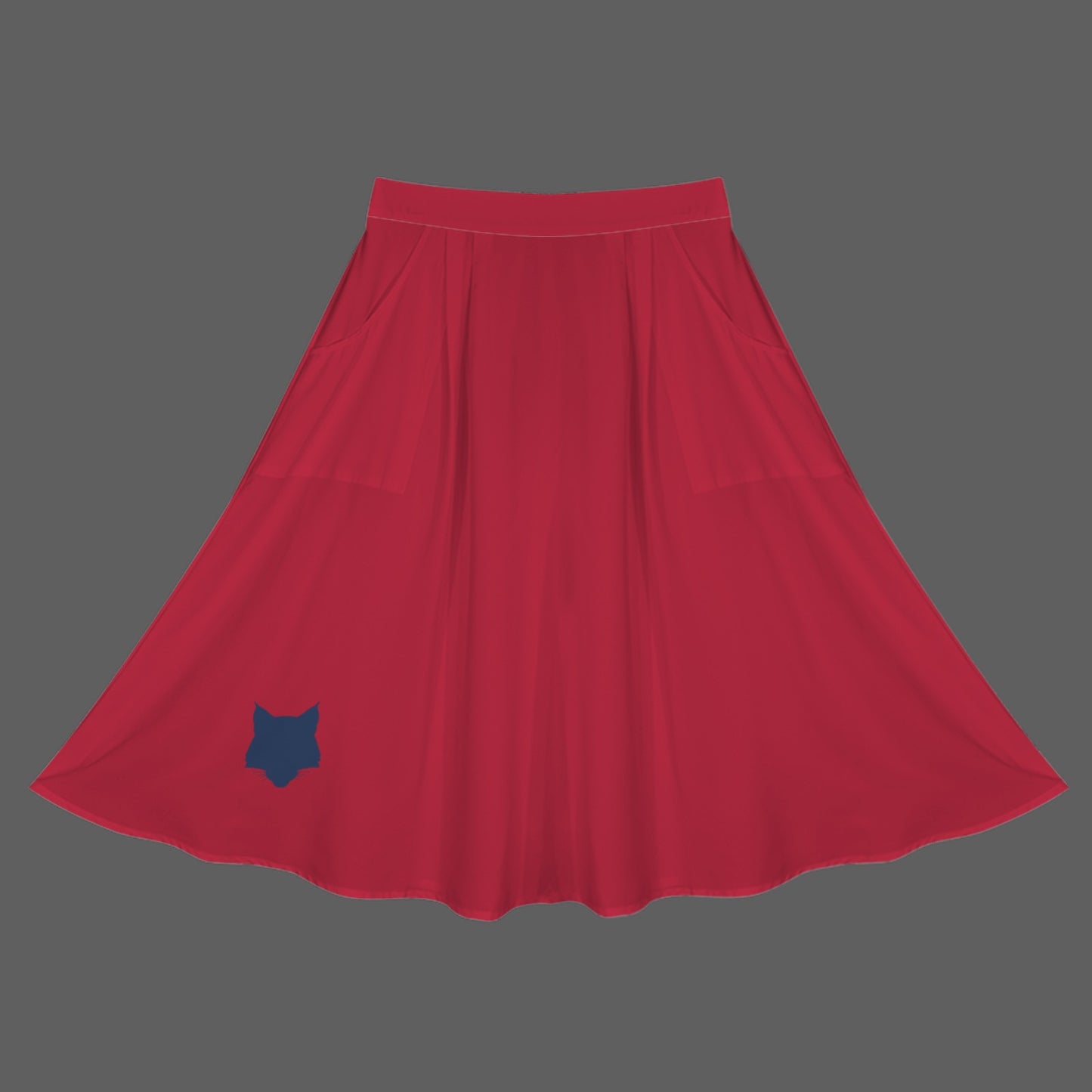 Wildcat Maxi Skirt, Red