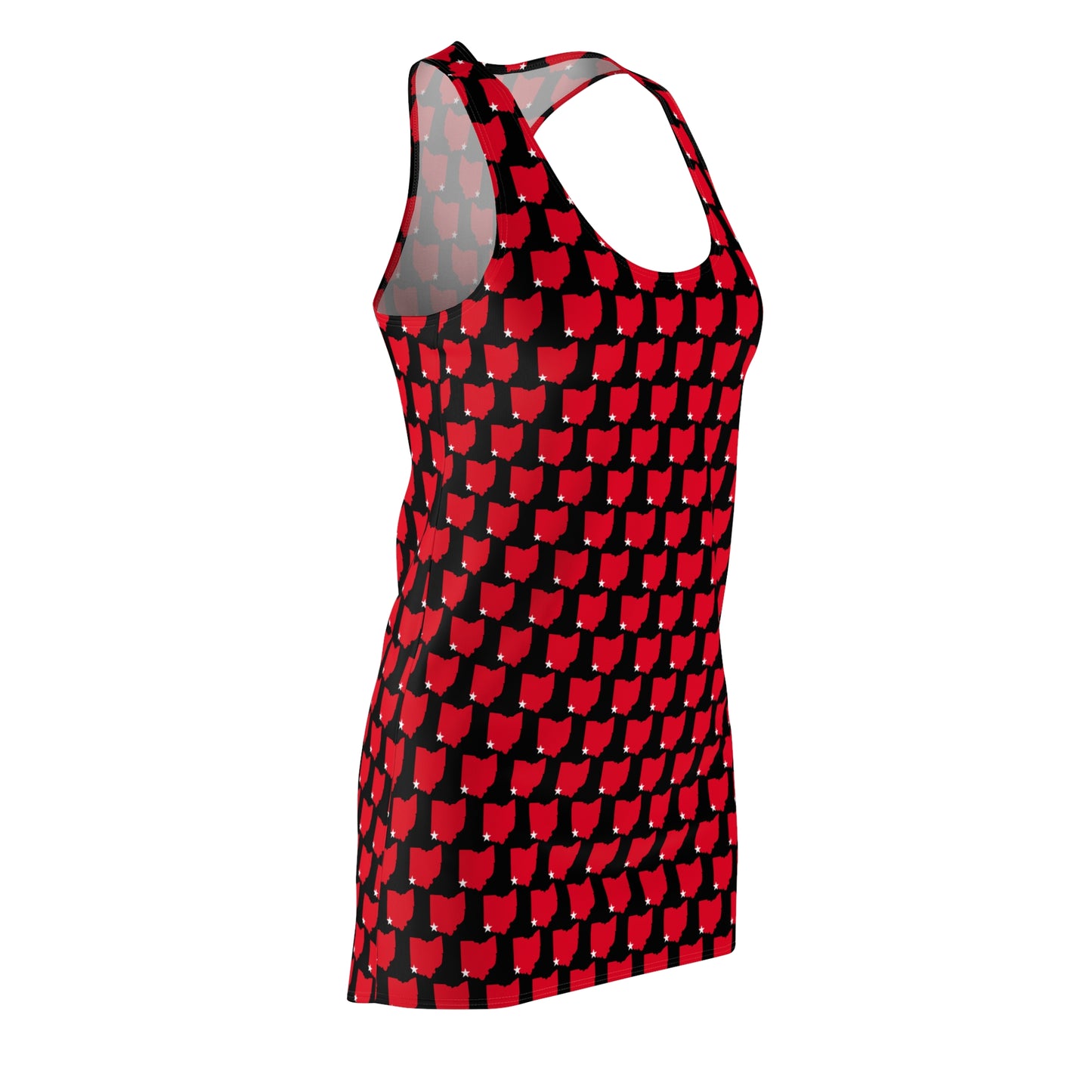 Ohio Black Print Racerback Dress