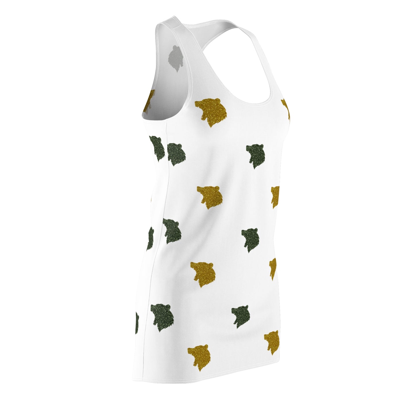 Waco Glitter Bear Print Racerback Dress