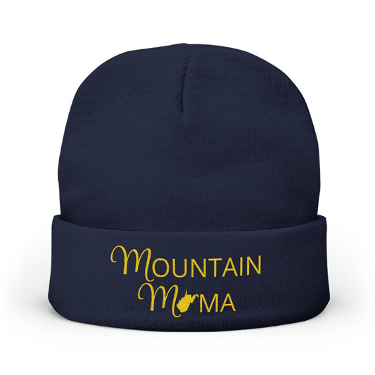 Blue Mountain Mama Embroidered Knit Beanie