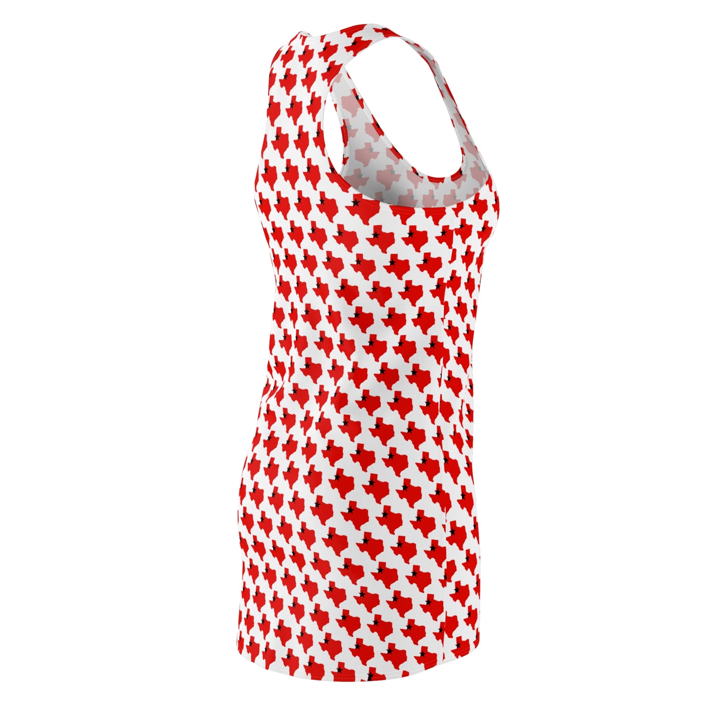 TX White Print Racerback Dress