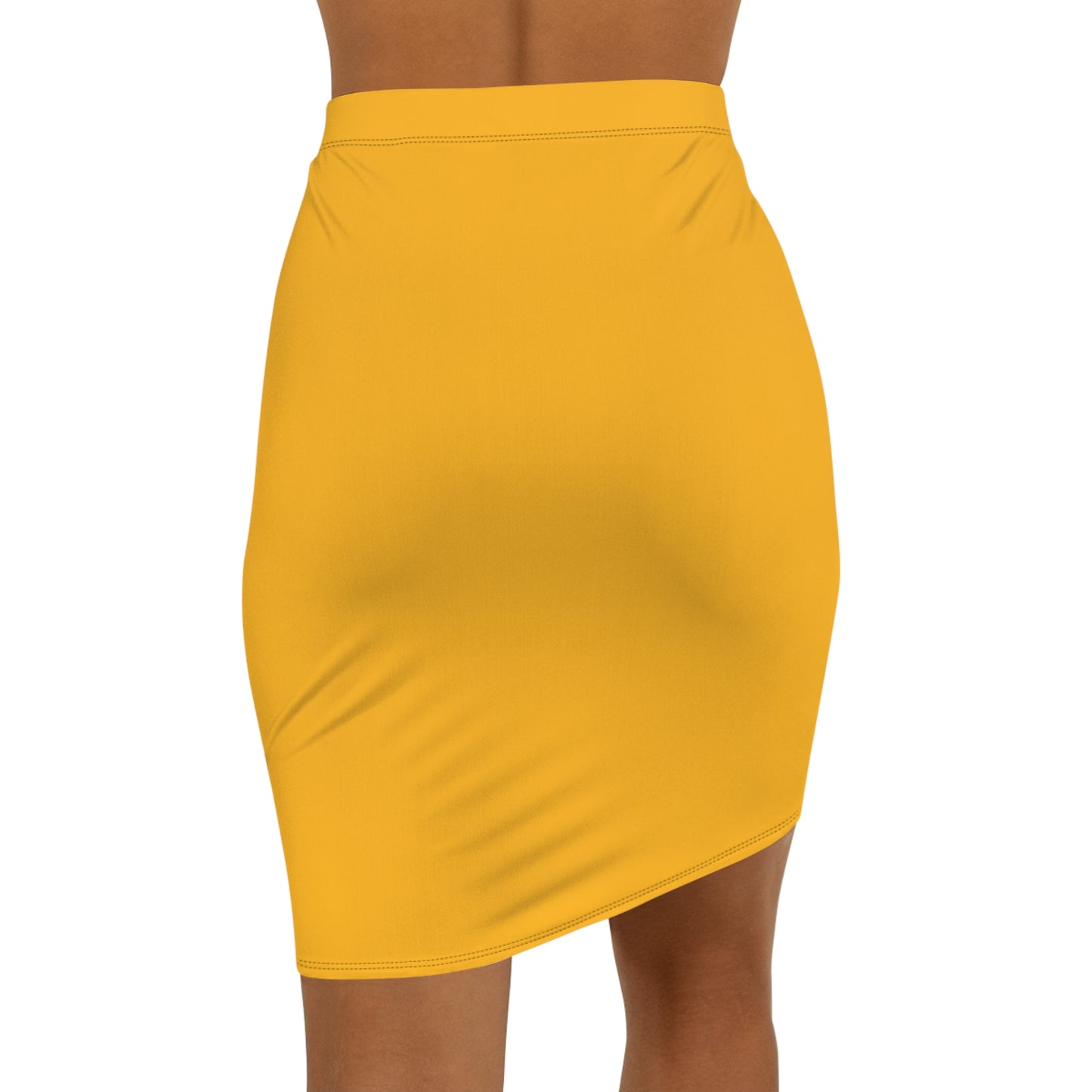 Waco Gold Women's Mid-Waist Pencil Skirt