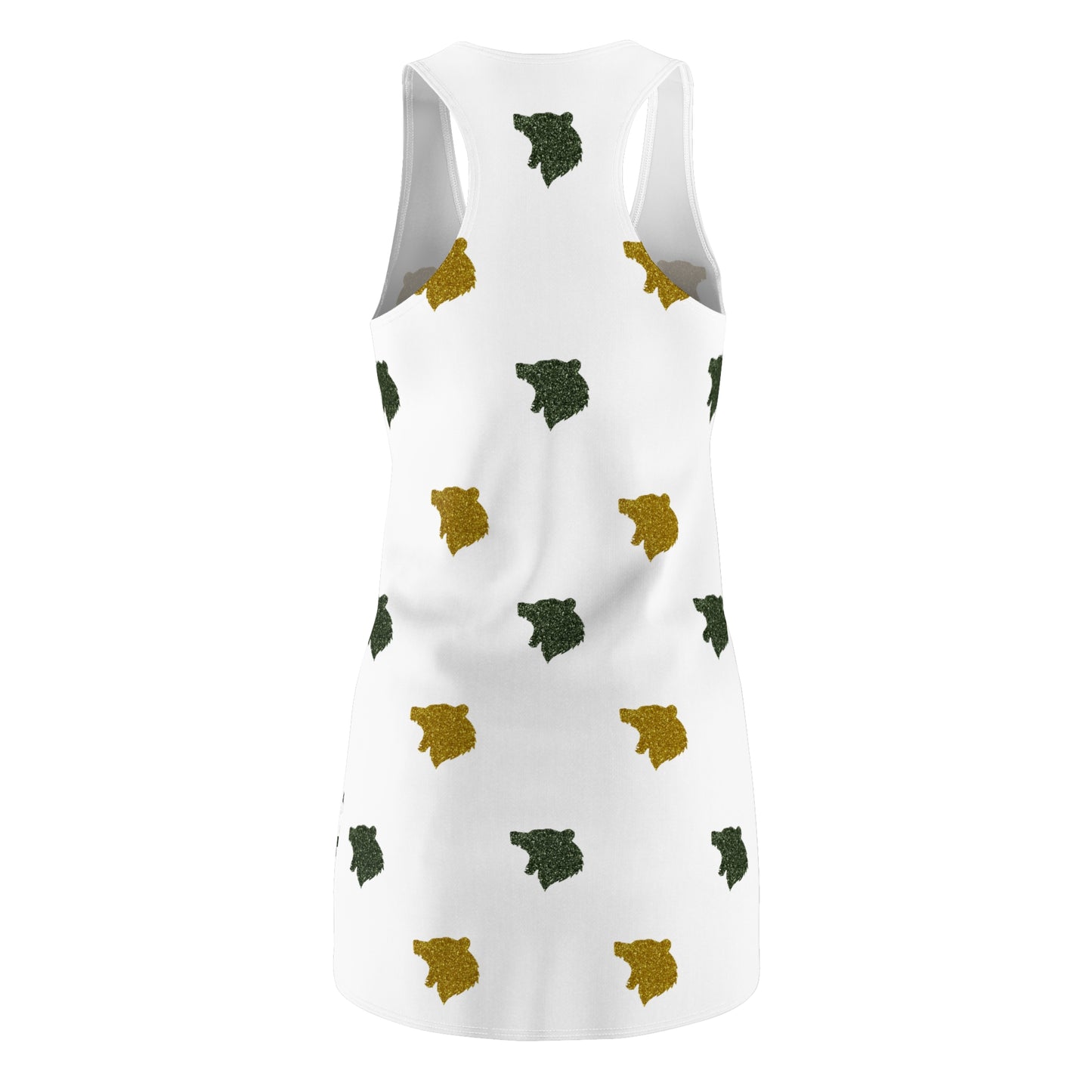 Waco Glitter Bear Print Racerback Dress
