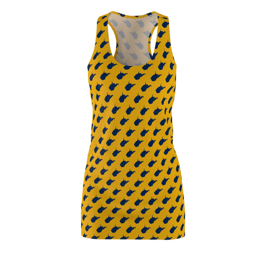 WV Gold Print Racerback Dress