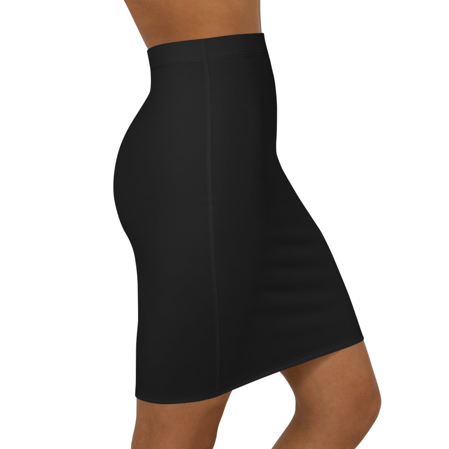 Conference Black Women's Mid-Waist Pencil Skirt