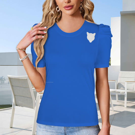 Glitter Cougar Top, Blue