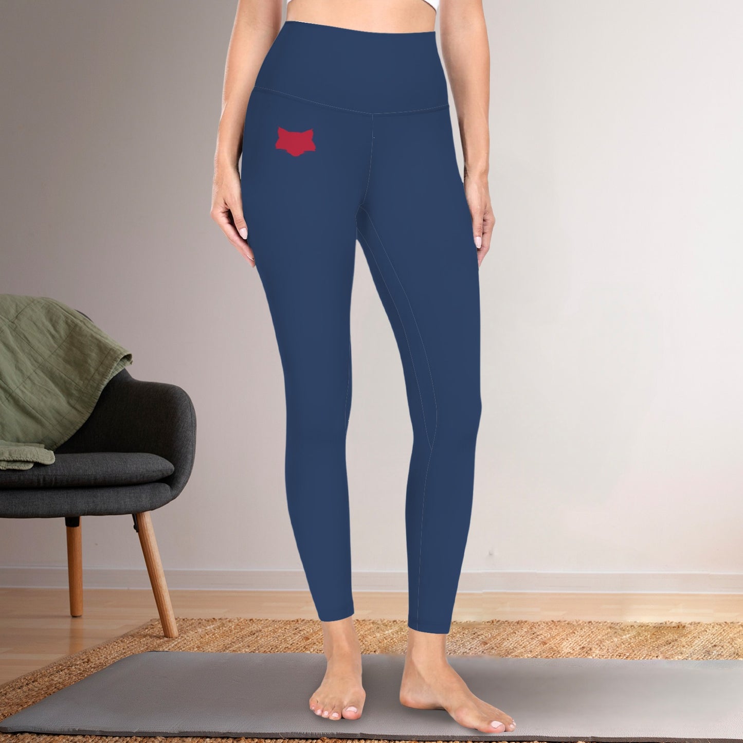 Blue Wildcat Active Leggings