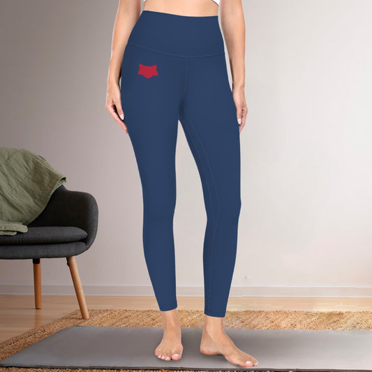Blue Wildcat Active Leggings