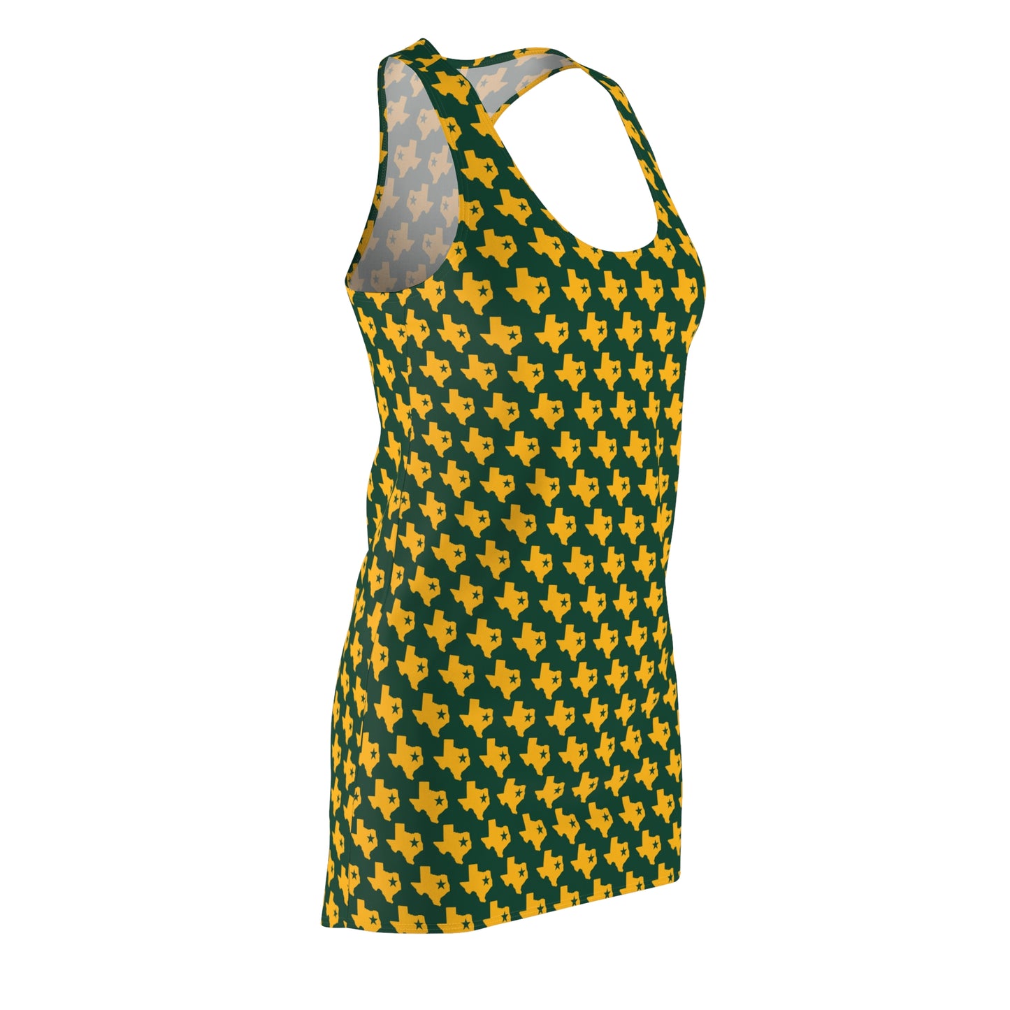 TX Green Print Racerback Dress