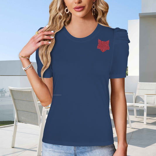 Glitter Wildcat Top, Blue