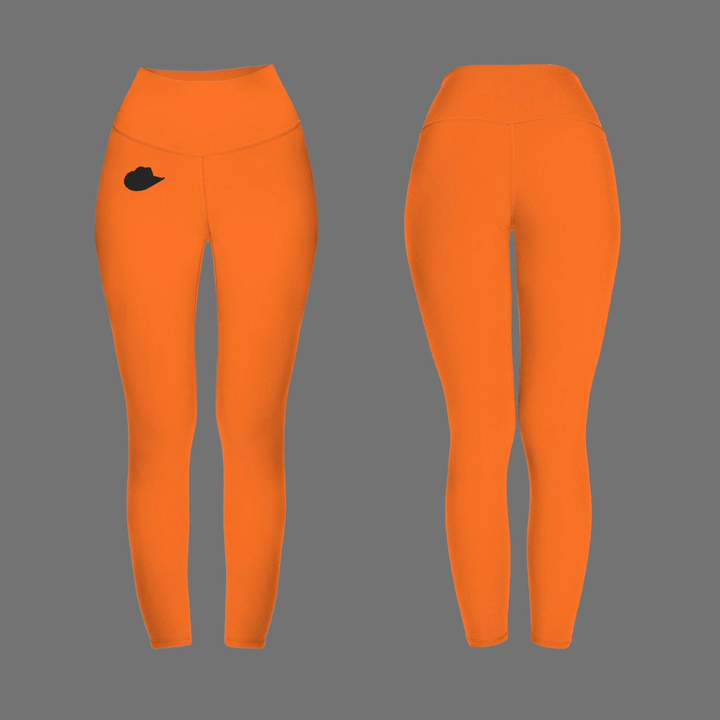Orange Cowgirl Active Leggings