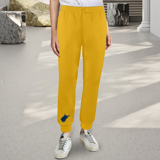 Gold WV Casual Elastic Jogger Pants