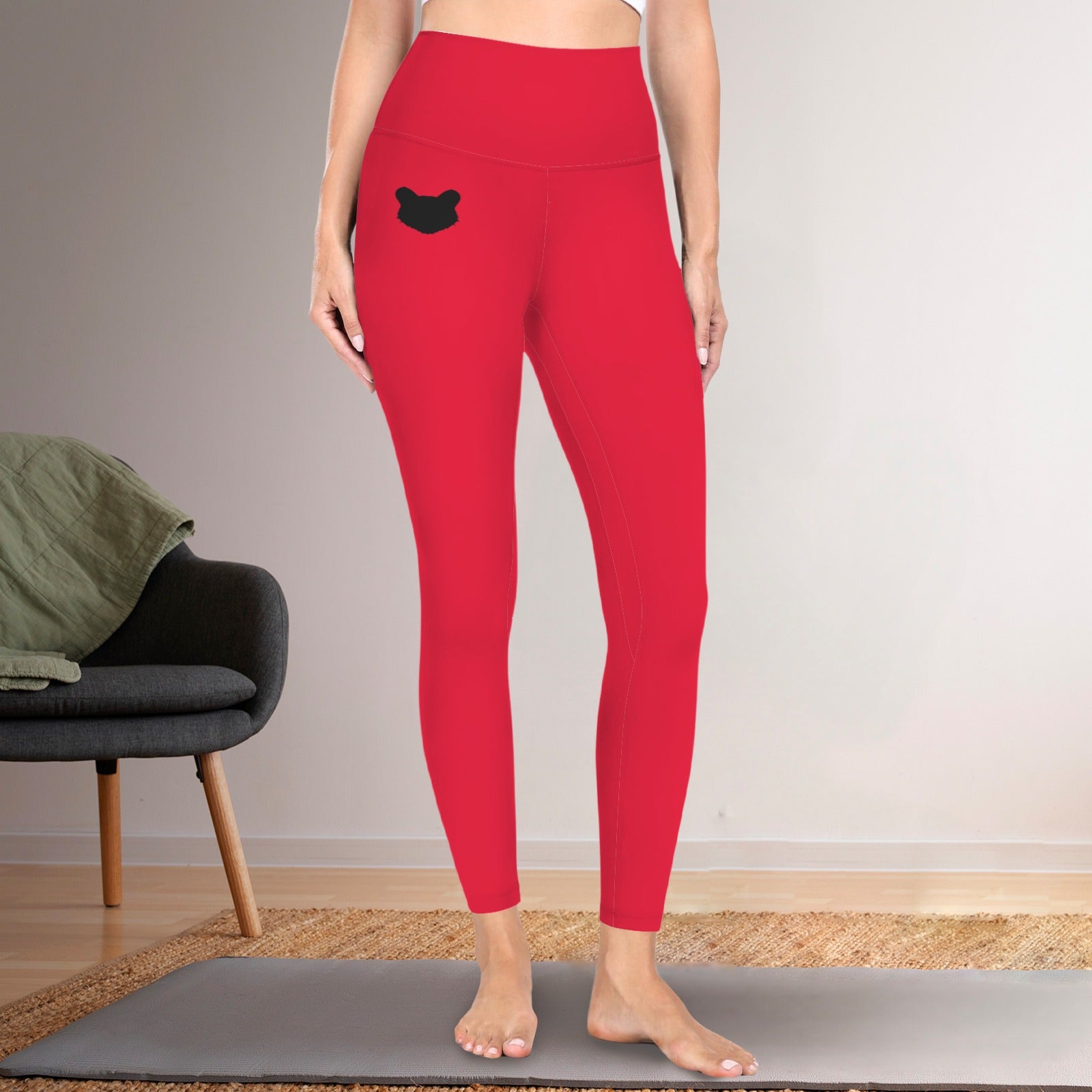 Red Bearcat Active Leggings