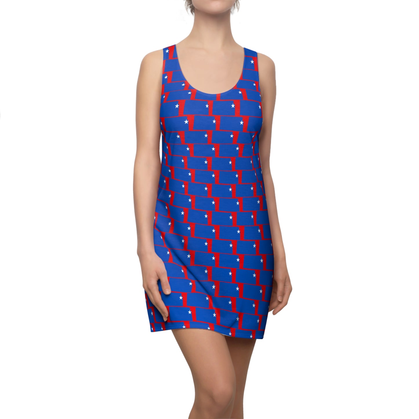 KS Red Print Racerback Dress