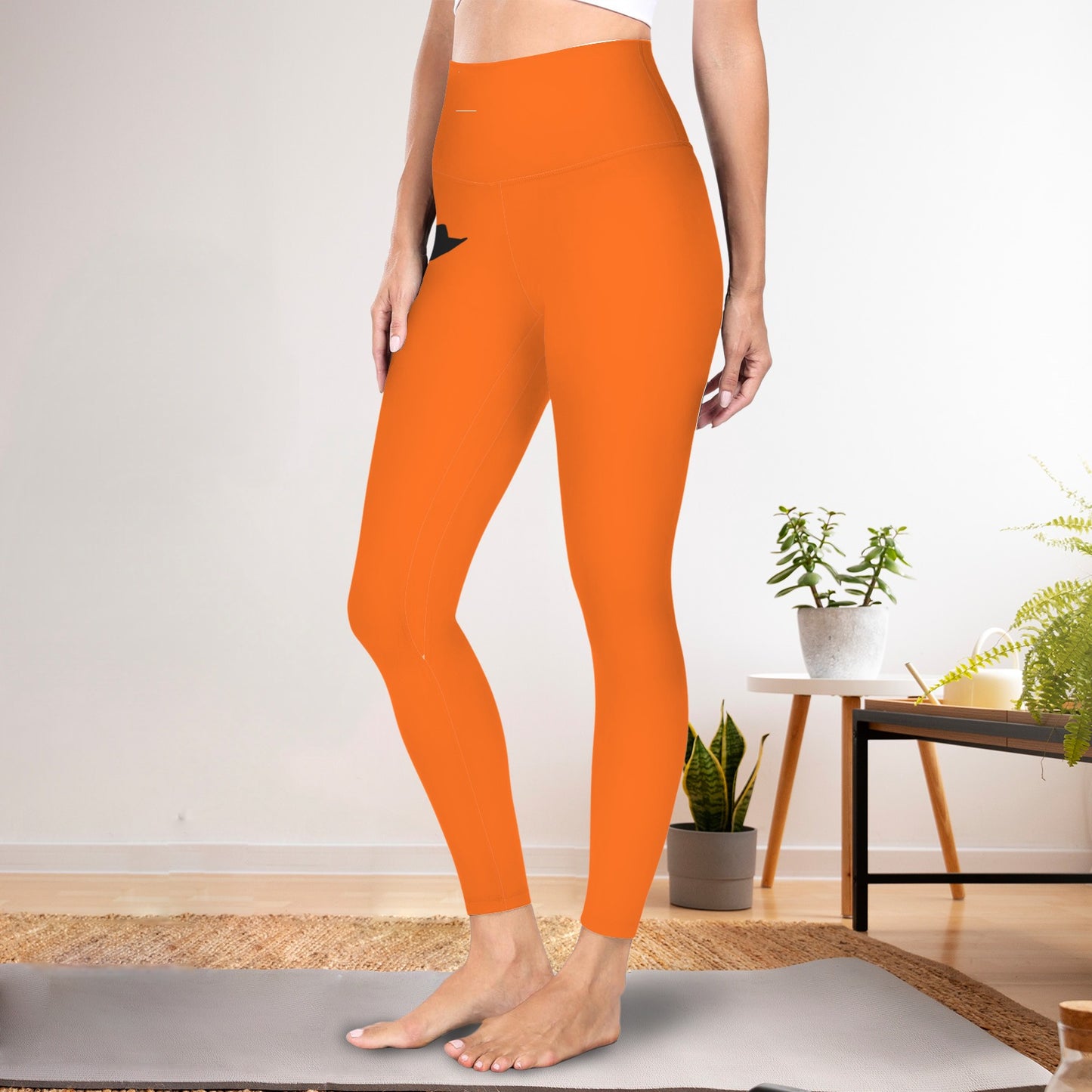 Orange Cowgirl Active Leggings