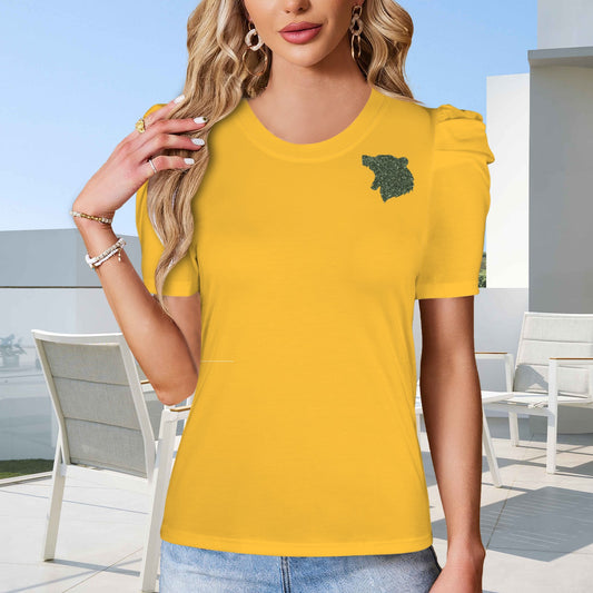 Glitter Bear Top, Gold