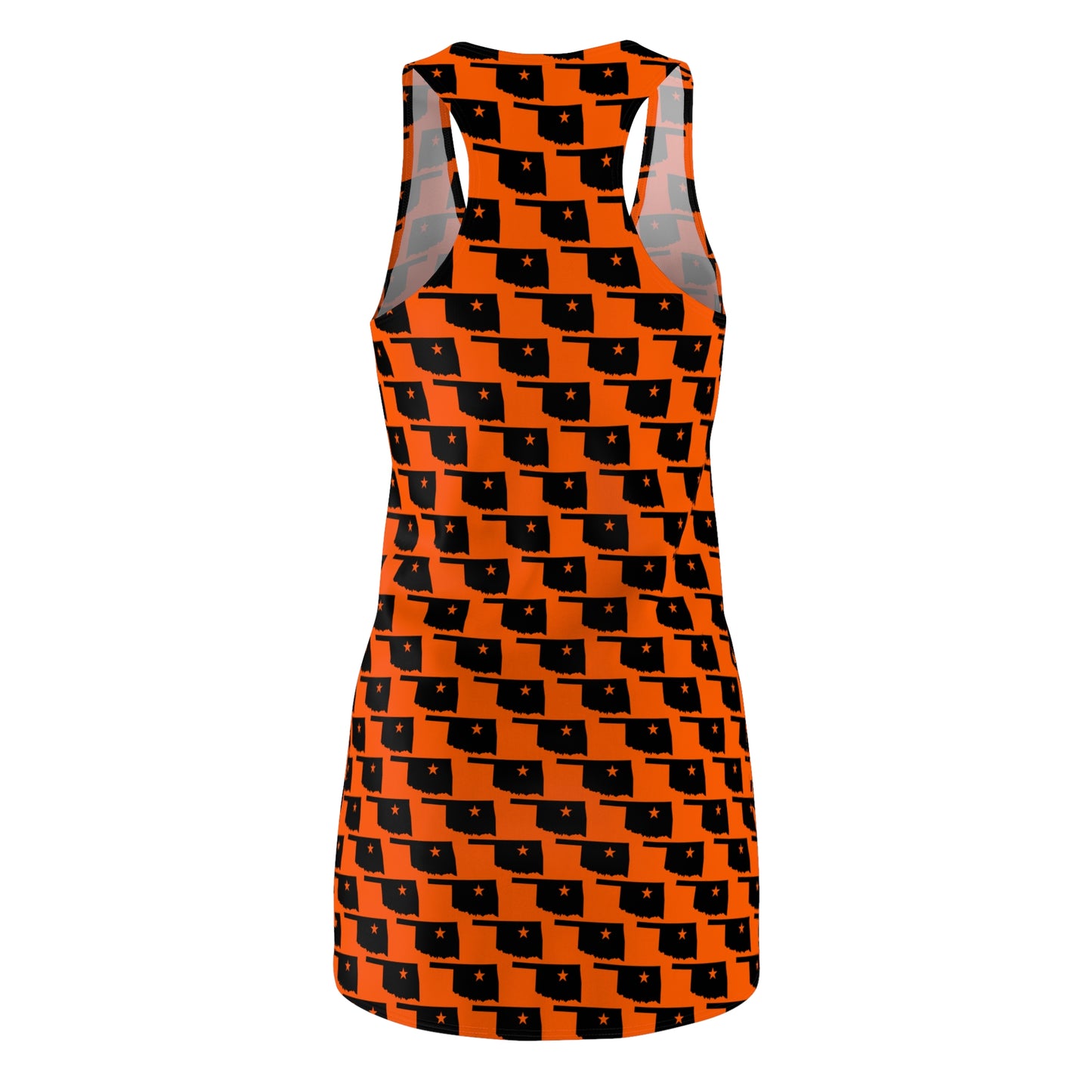 OK Orange Print Racerback Dress