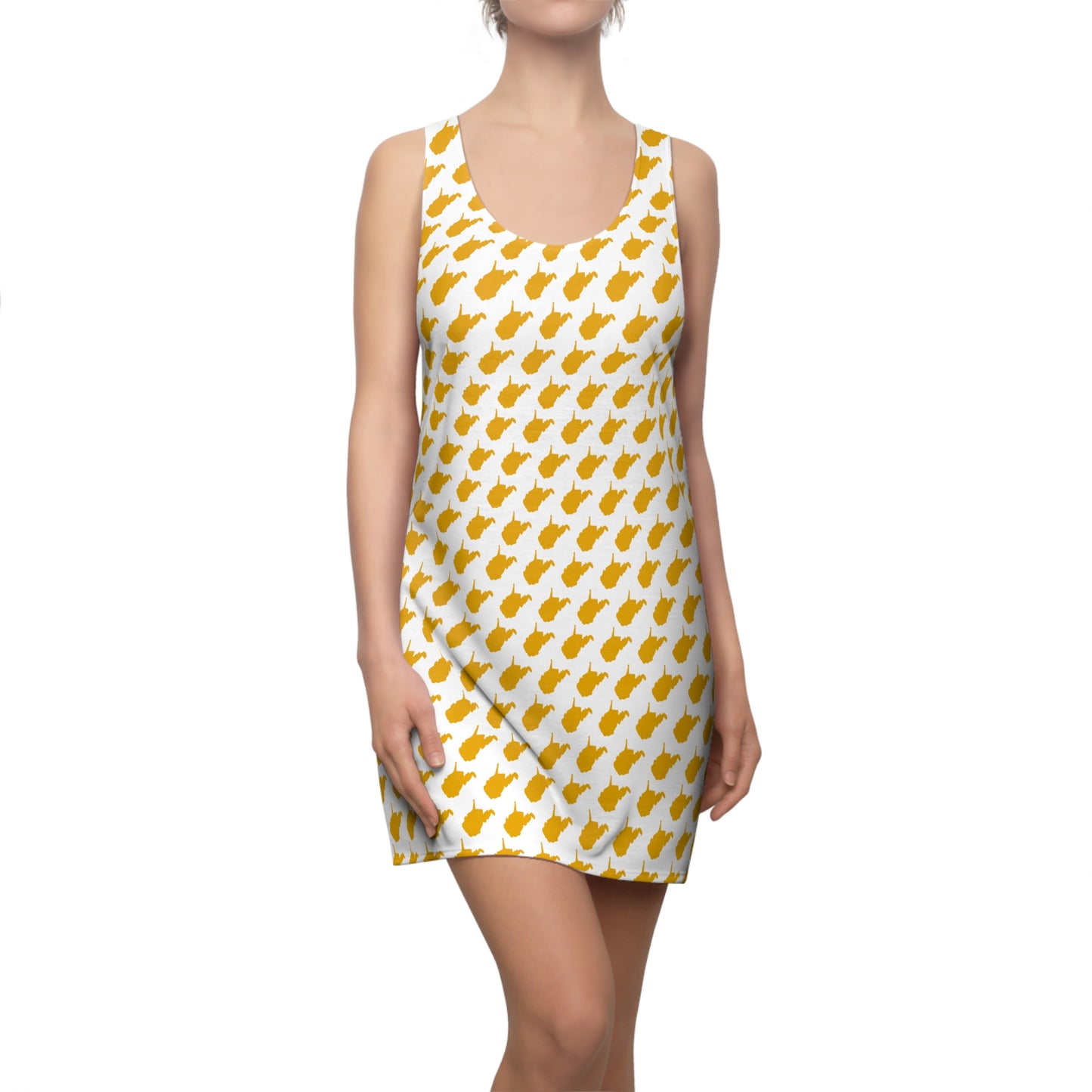 WV White Print Racerback Dress