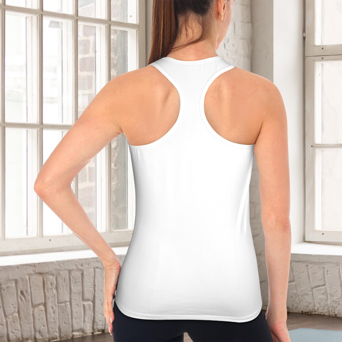 White Feather Racerback Sports Top