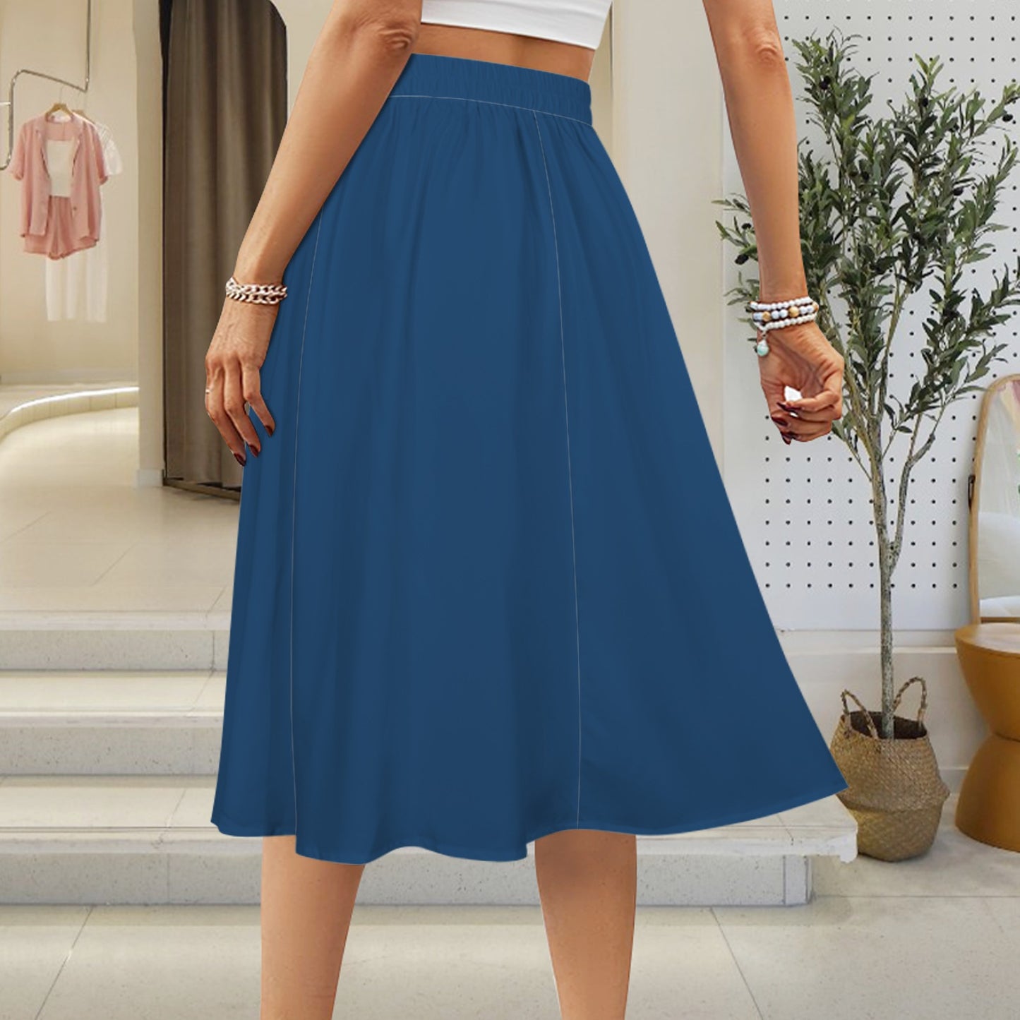 Cougar Maxi Skirt, Blue