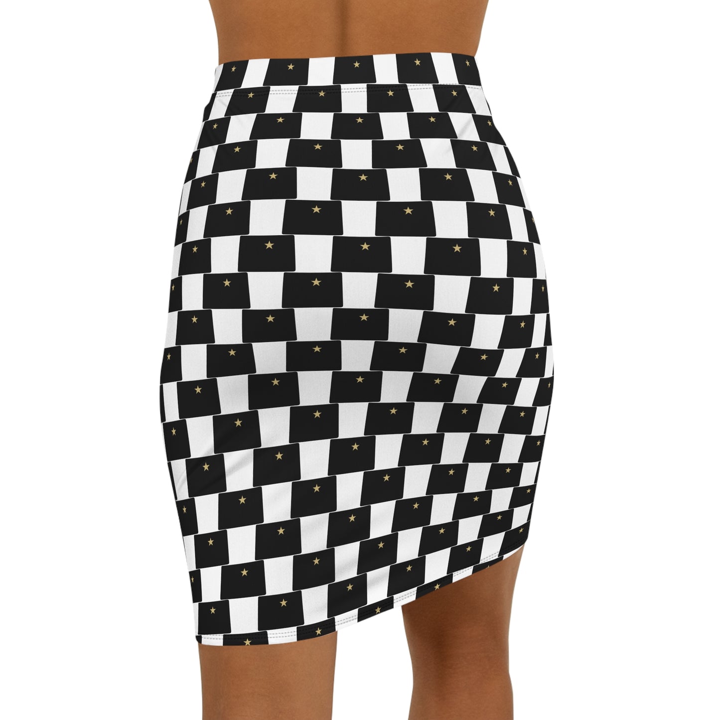 Colorado White Print Pencil Skirt