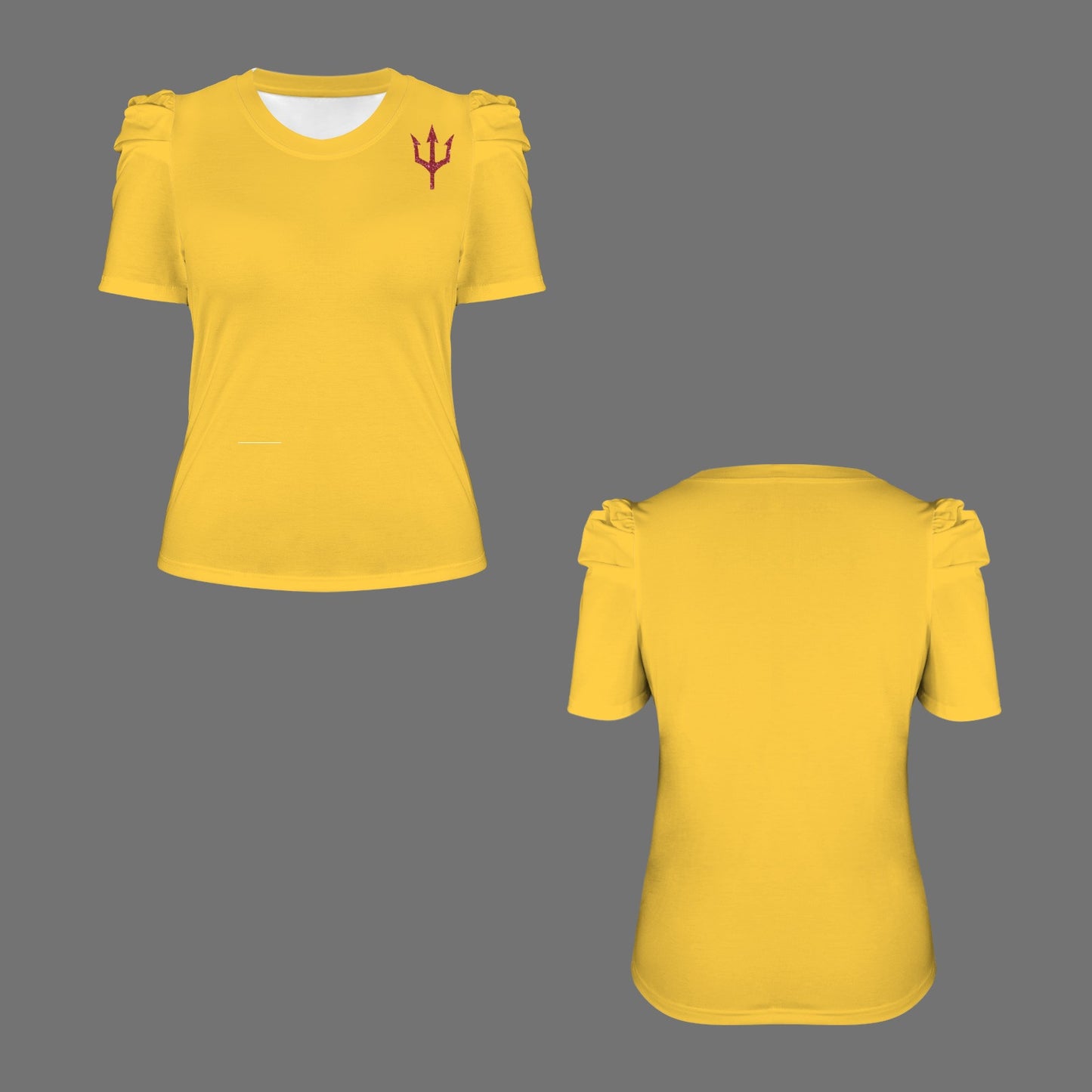 Glitter Trident Top, Gold