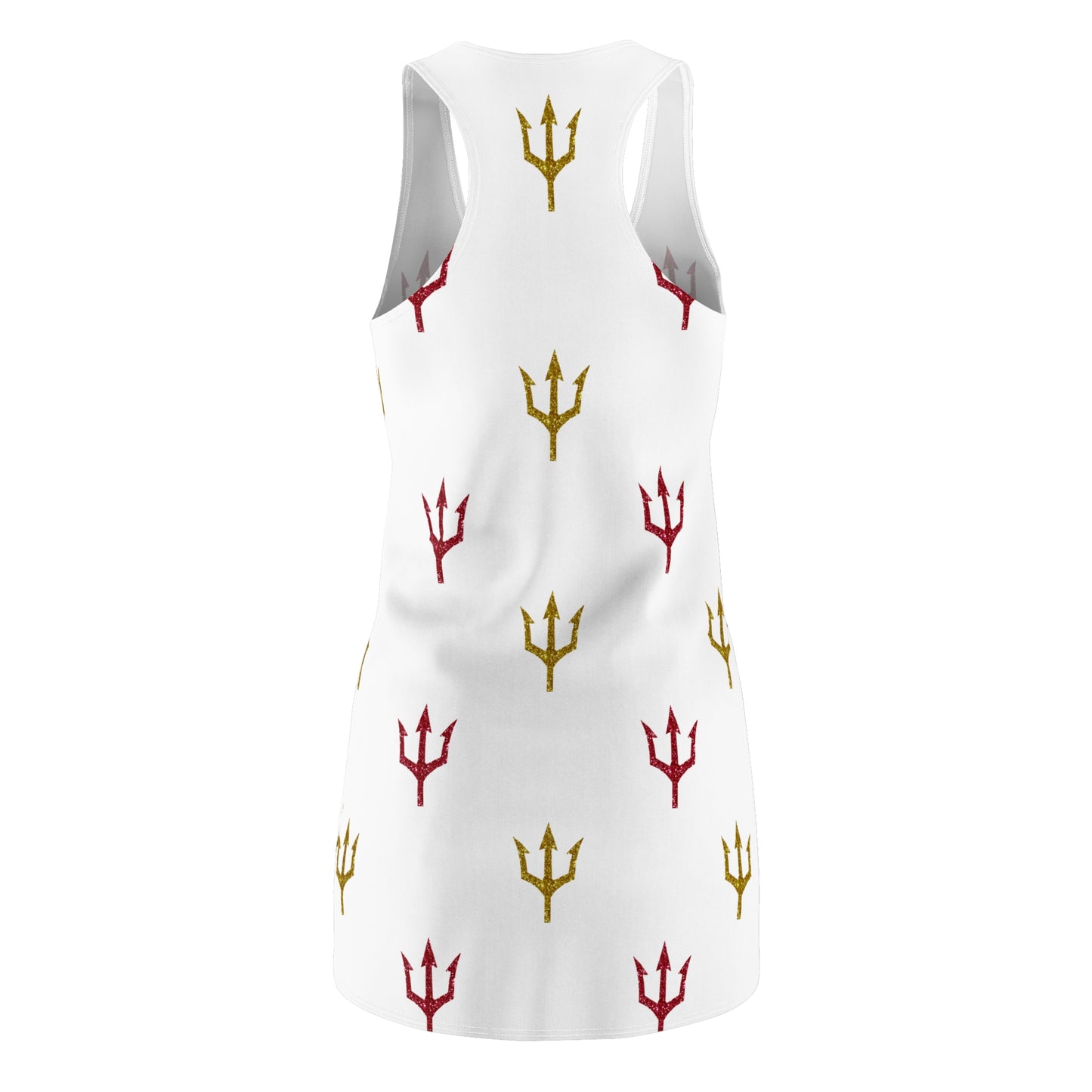 Glitter Trident Print Women's Racerback Dress