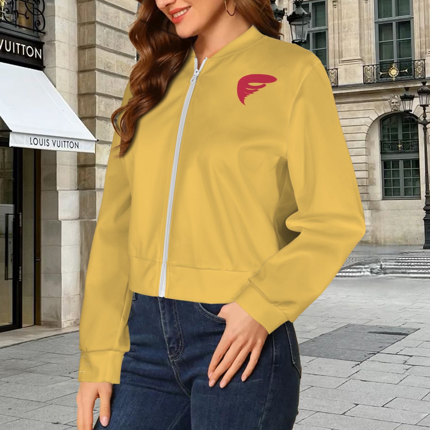 Gold Cyclone Bomber Jacket