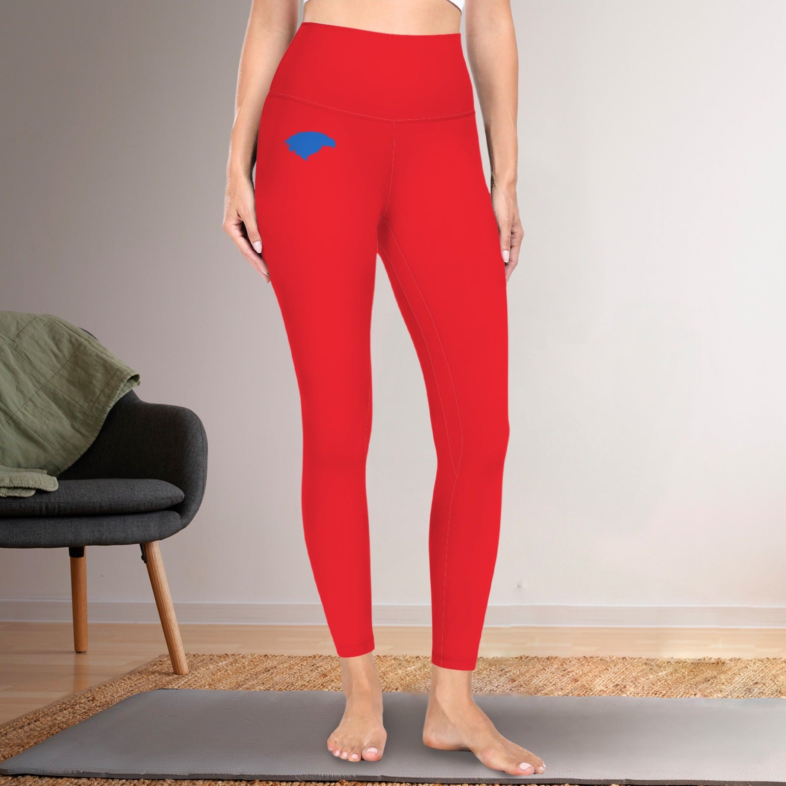 Crimson Jayhawk Active Leggings
