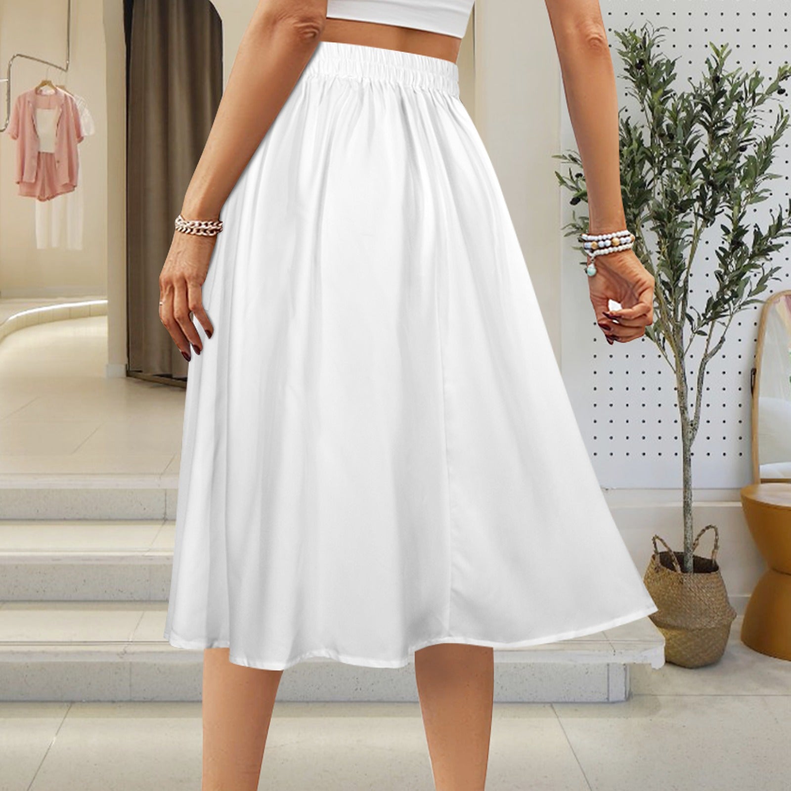 Cougar Maxi Skirt, White