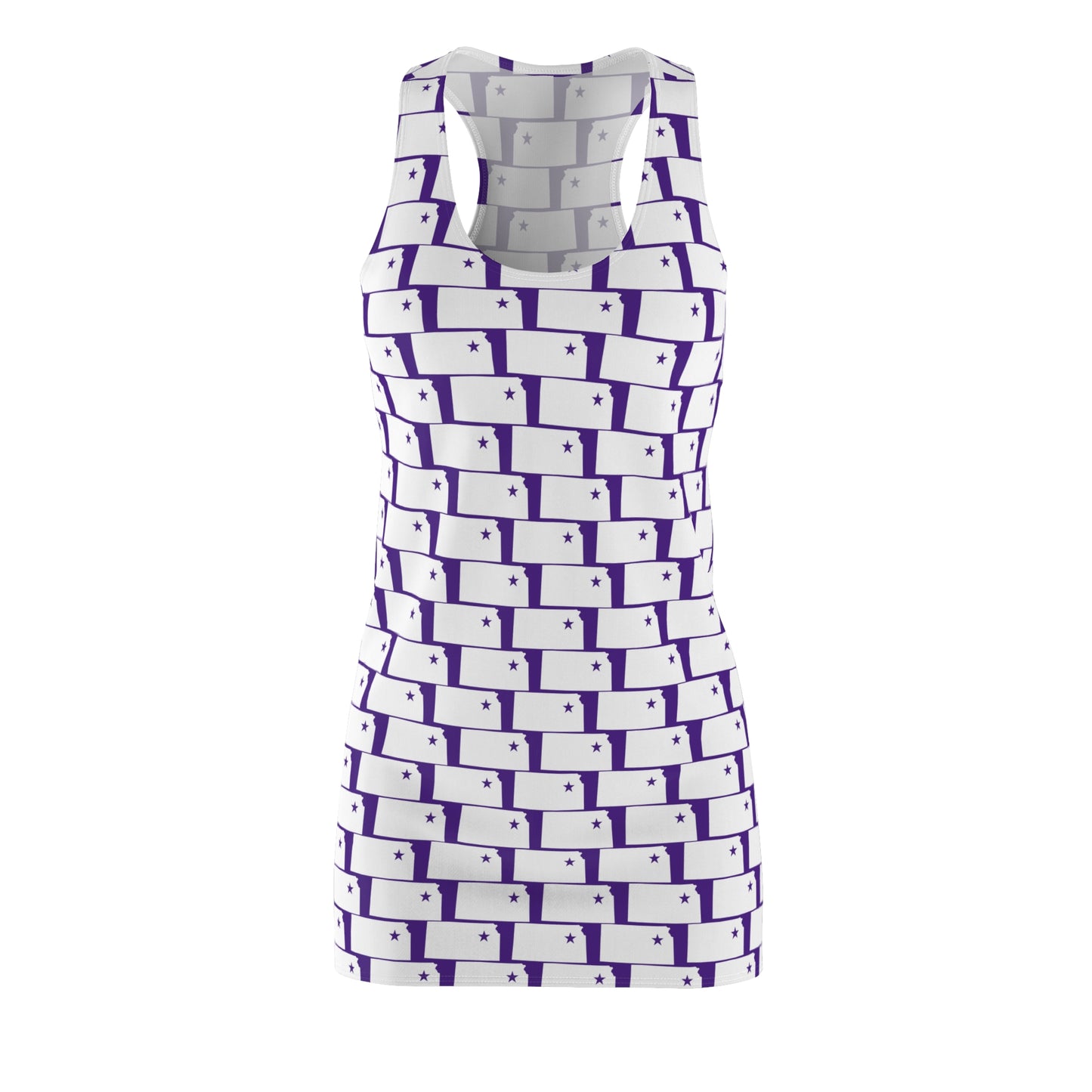 KS Purple Print Racerback Dress