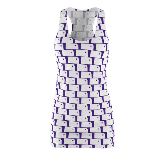 KS Purple Print Racerback Dress