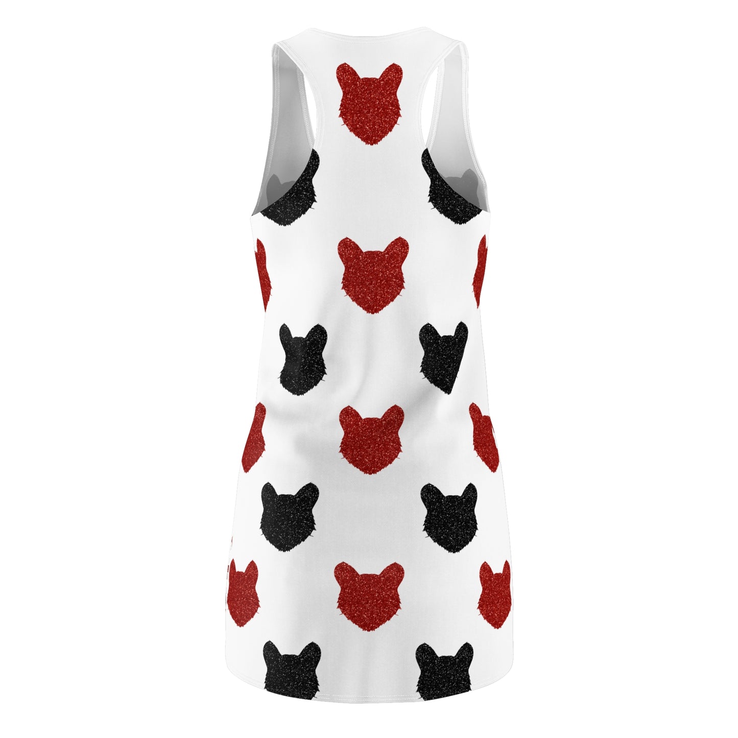 Glitter Bearcat Print Racerback Dress
