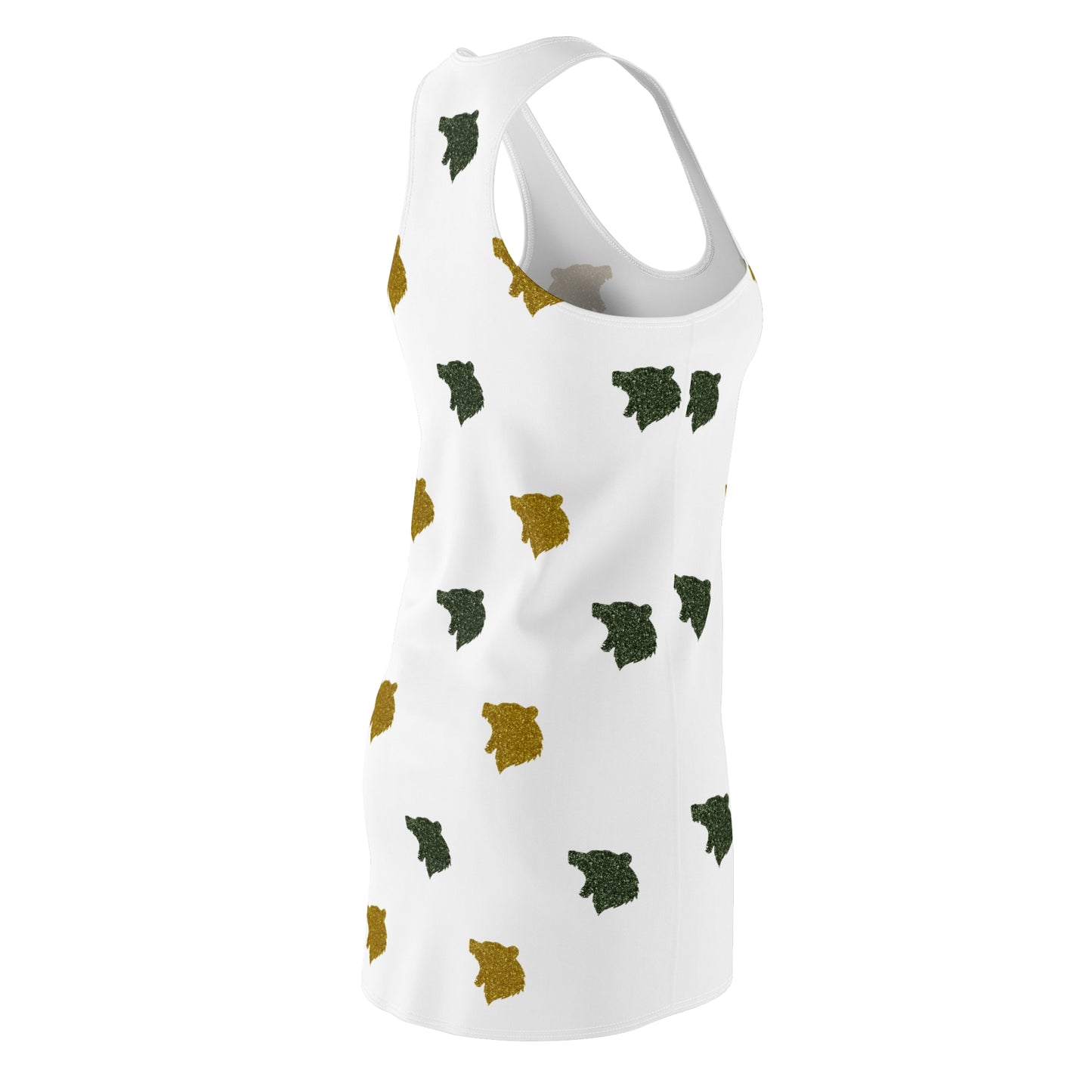 Waco Glitter Bear Print Racerback Dress