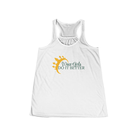 Waco Girls, Flowy Tank, Women's Summer Top, Cute Workout Shirt, Gift for Girlfriends, Casual Fashion Tee