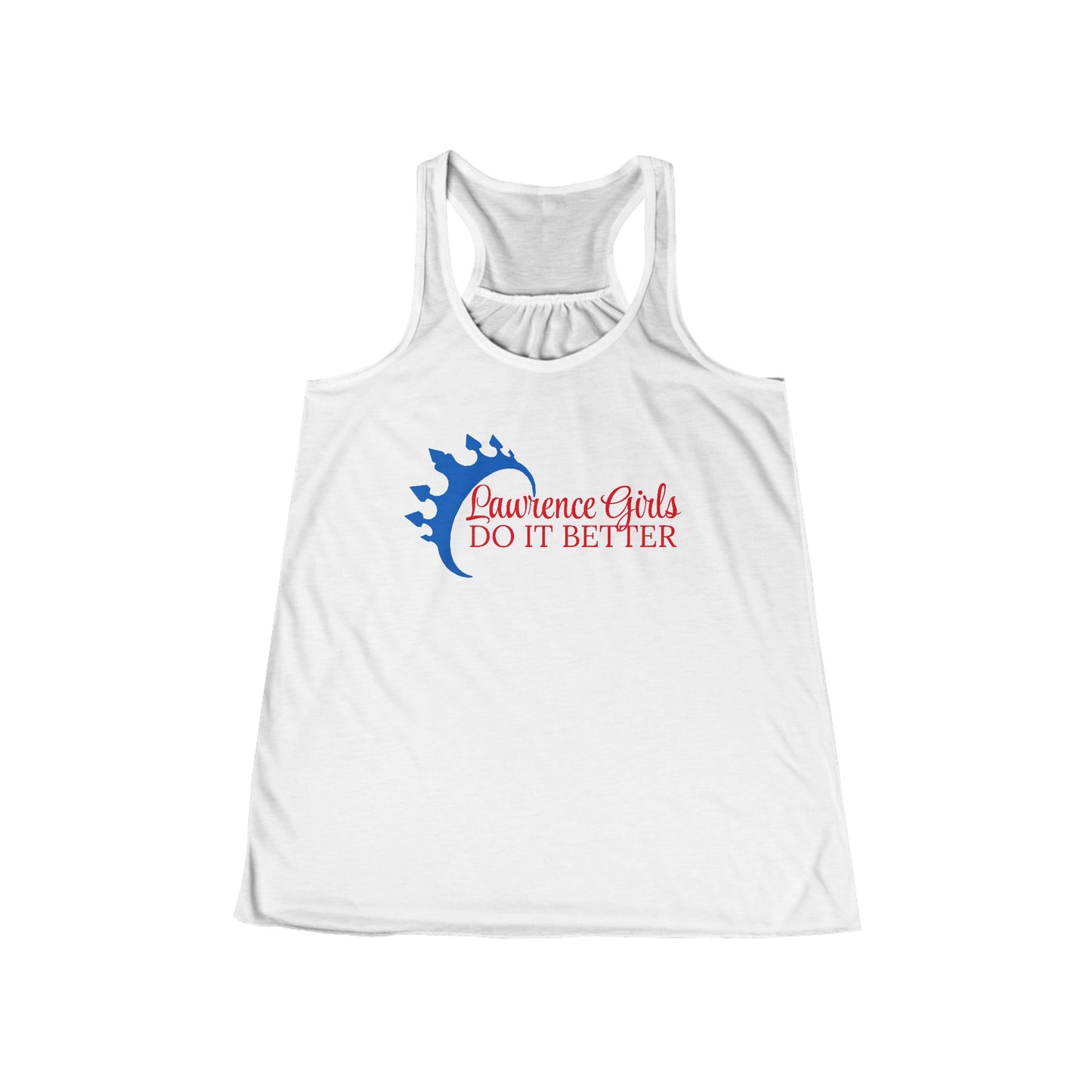 "Lawrence Girls Do It Better" Flowy Racerback Tank