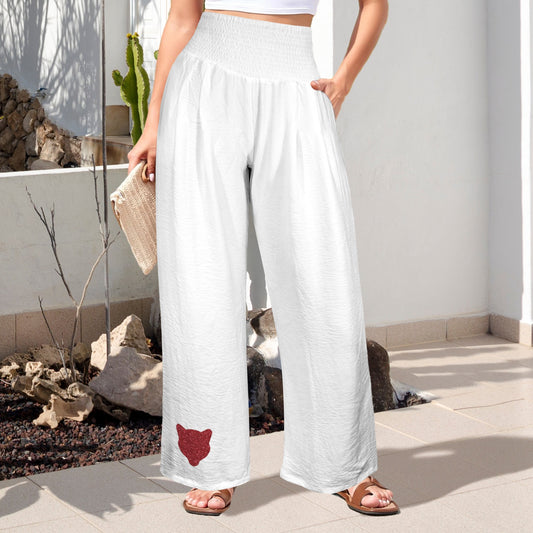 Glitter Cougar Pants, White